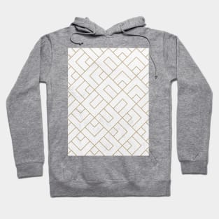 Golden Marble Square Floor Pattern Hoodie